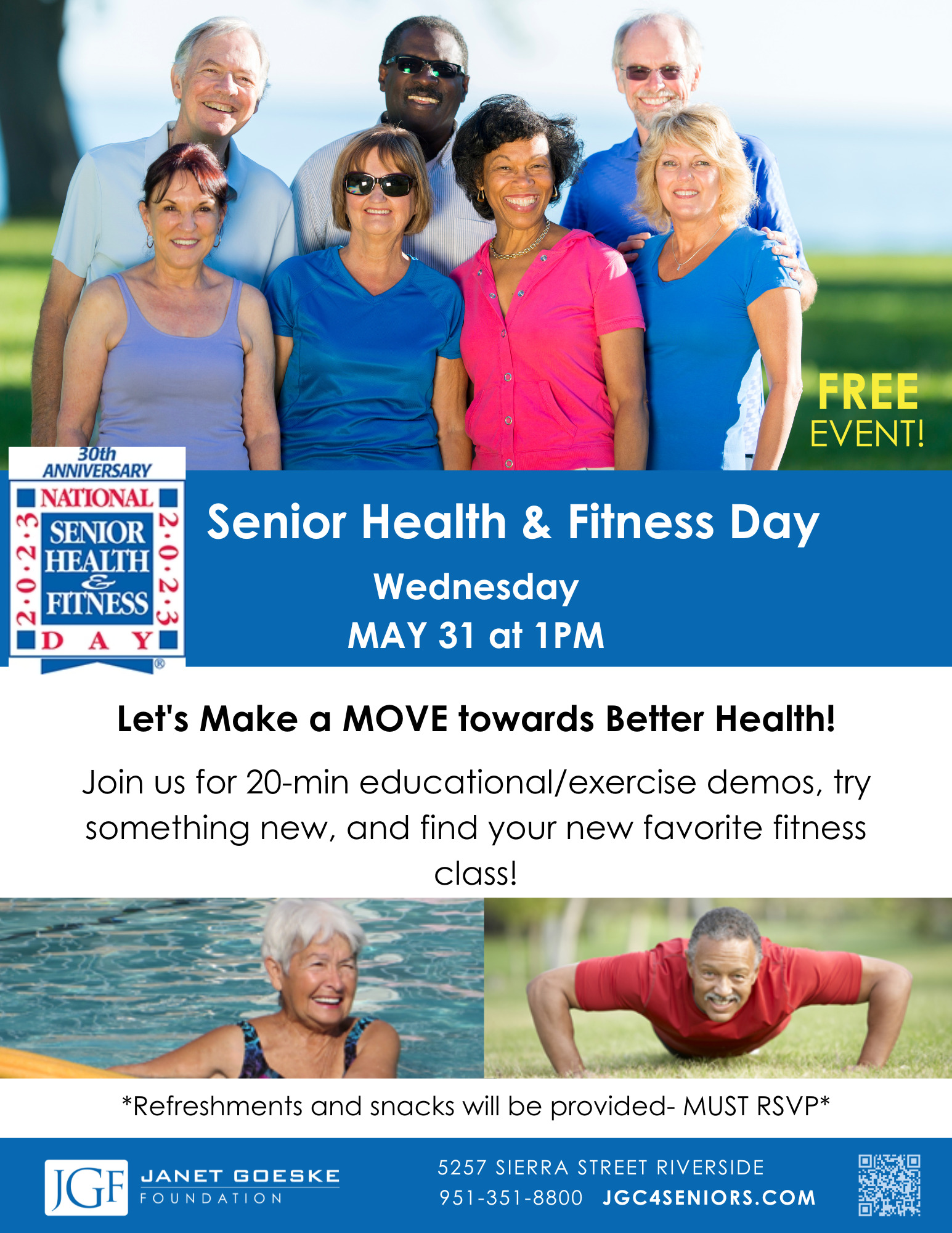 Janet Goeske Foundation – National Senior Health& Fitness Day
